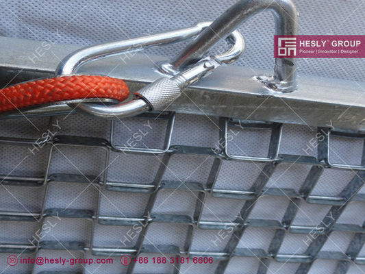 حصيرة سحب فولاذية مجلفنة 4'x4' للملاعب | مبيعات مصنع HESLY الصين المزود