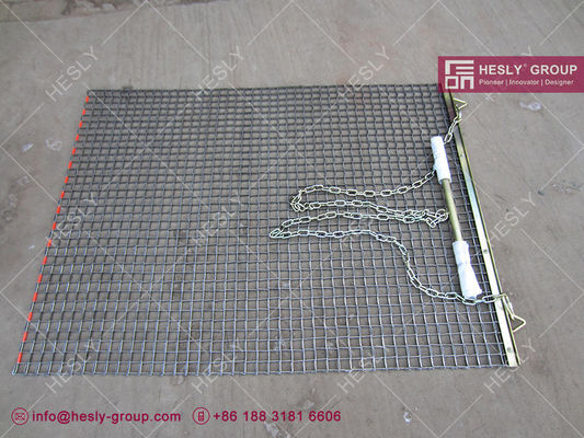 حصيرة سحب فولاذية مجلفنة 4'x4' للملاعب | مبيعات مصنع HESLY الصين المزود