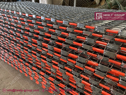 حصيرة سحب فولاذية مجلفنة 4'x4' للملاعب | مبيعات مصنع HESLY الصين المزود