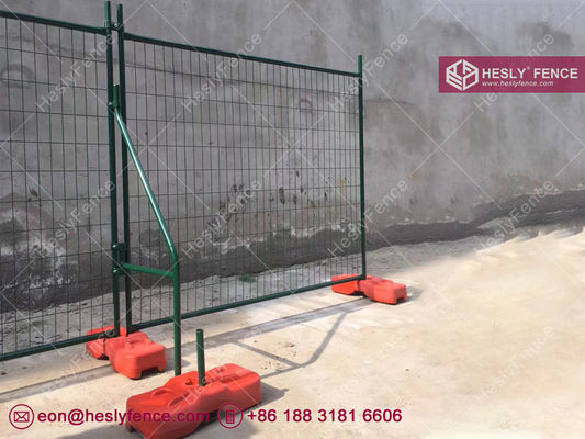 سياج بناء مؤقت مغطى بالغبار الأخضر الداكن 2.1×2.4m AS4687-2007 Hesly Fence - الصين المزود