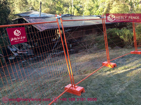 سياج بناء مؤقت مغطى بالغبار الأخضر الداكن 2.1×2.4m AS4687-2007 Hesly Fence - الصين المزود