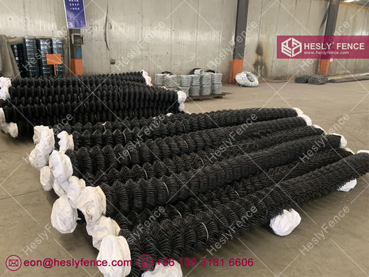 شبكة سياج فينيل سوداء متشابكة | فتحة شبكة 60X60 مم | سلك 4.0 مم - Hesly Fence، الصين المزود