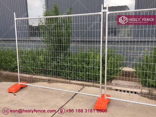 نظام السياج المؤقت من HESLY | دعامة فولاذية | كتلة بلاستيكية برتقالية | إطار بقطر خارجي 32 مم - HeslyFence، الصين المزود