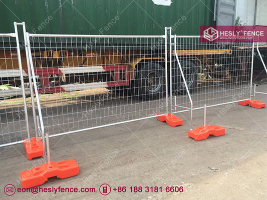 نظام السياج المؤقت من HESLY | دعامة فولاذية | كتلة بلاستيكية برتقالية | إطار بقطر خارجي 32 مم - HeslyFence، الصين المزود