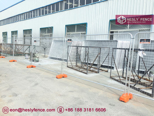 2.1X2.4m لوحة سياج مؤقتة مع أقدام بلاستيكية (المورد الصيني) المزود
