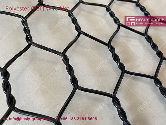 شبكة منسوجة من البوليستر لزرع الأسماك نظام قفص تربية الأحياء المائية HESLY 2.5mmX45x50mm المزود