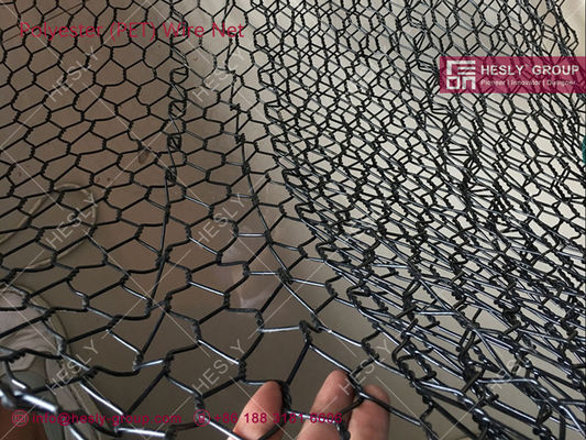 شبكة منسوجة من البوليستر لزرع الأسماك نظام قفص تربية الأحياء المائية HESLY 2.5mmX45x50mm المزود