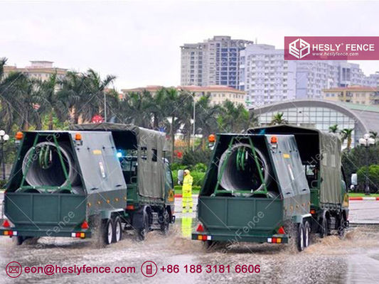 مقطورة حاجز أمني متنقل بشفرات حلاقة المزود