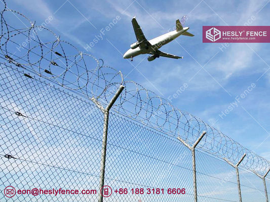 سياج شبكي مجلفن | فتحة ماسية 60X60 مم | ارتفاع 3 متر | Hesly Fence - الصين المزود