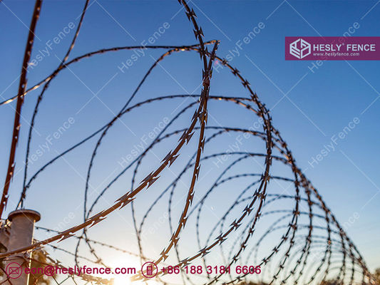 BTO-22 كونسيرتينا ريزر سلك الشوك 500 ملم قطر المزود