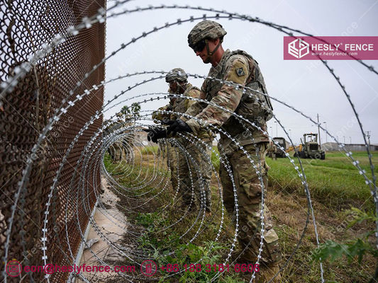 BTO-22 كونسيرتينا ريزر سلك الشوك 500 ملم قطر المزود