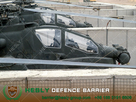 حاجز غابيون دفاعي عسكري بقطعة قماش جيوتكستيل باللون الرمادي (مصنع/مُصنِّع) المزود