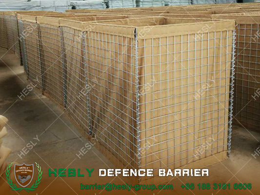 الحواجز الدفاعية العسكرية DIY حواجز الرمال الغابيونية المطاطية لأمن الجيش المزود